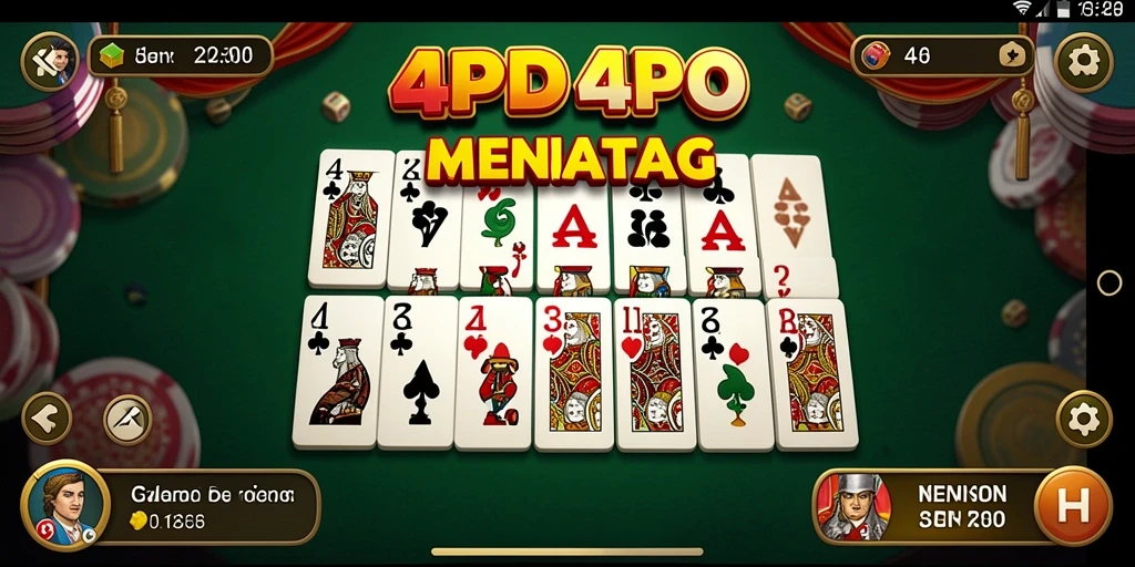 Screenshot gameplay Domino 4P4P yang seru dan interaktif.