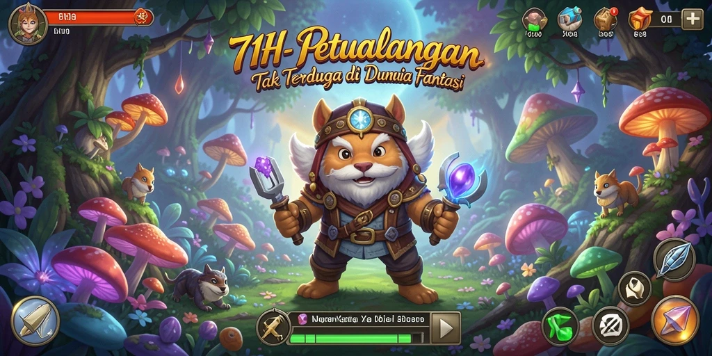 Tampilan gameplay seru dalam petualangan 71H yang memukau.