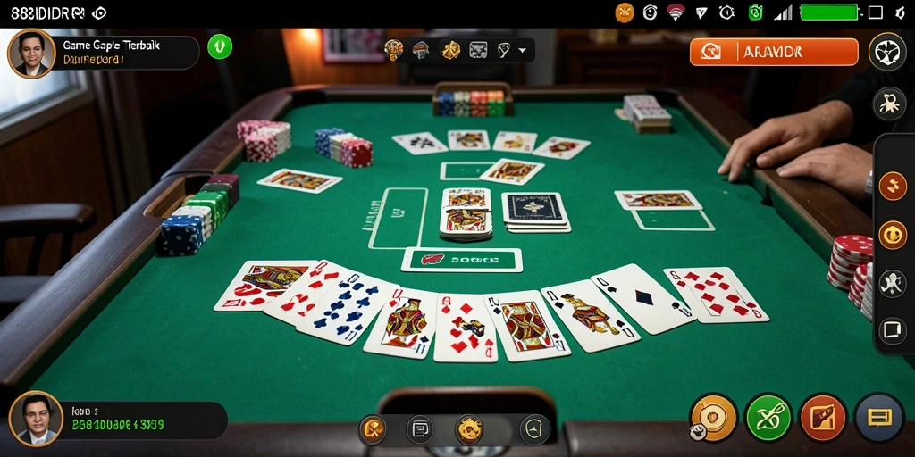 Tampilan gameplay Gaple yang seru dan interaktif di 88IDR.