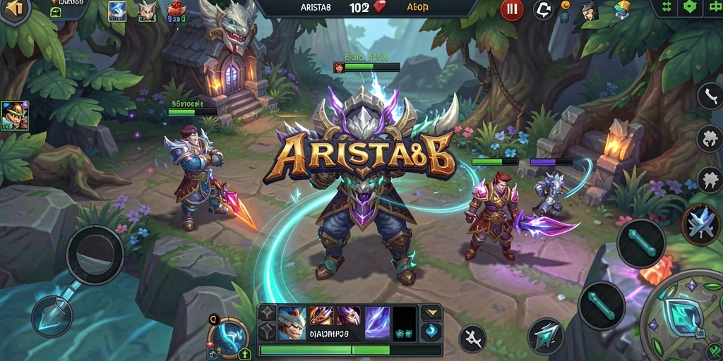 Tampilan gameplay menakjubkan dari ARISTA88 dalam dunia MMORPG.