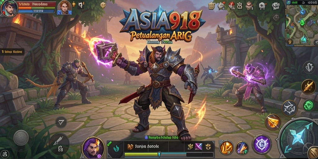 Tampilan gameplay ARPG yang seru dan penuh aksi di ASIA918.