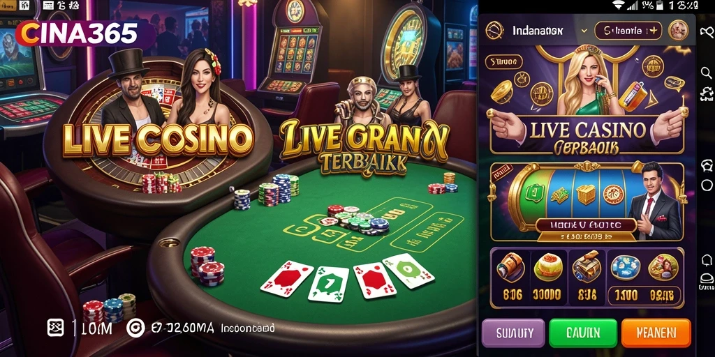 Tampilan screenshot gameplay Live Casino CINA365 yang menarik dan interaktif.