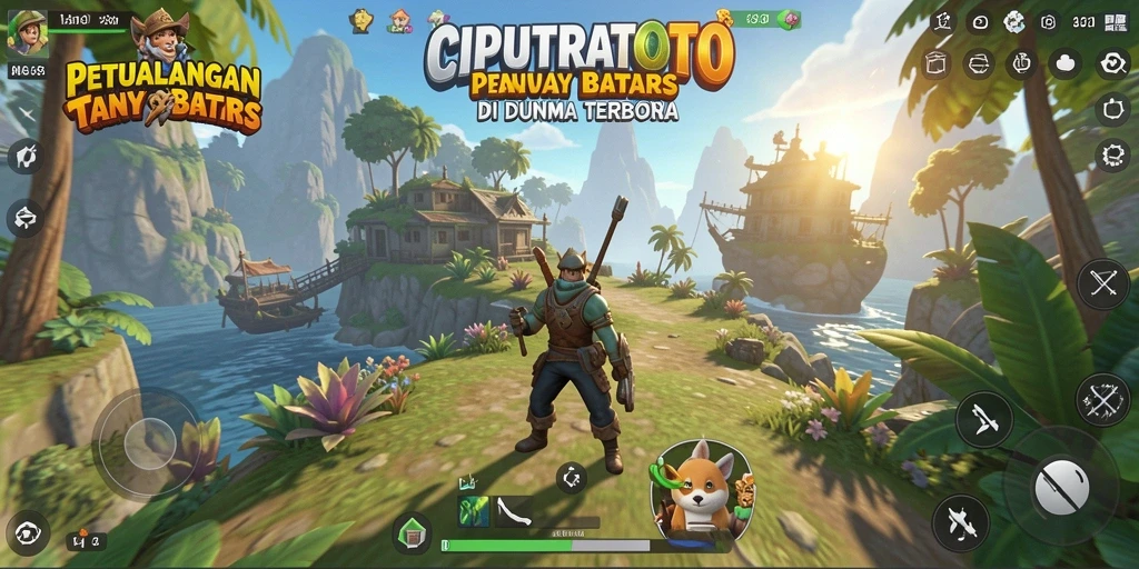 Tampilan gameplay menakjubkan dari CIPUTRATOTO dalam dunia terbuka.