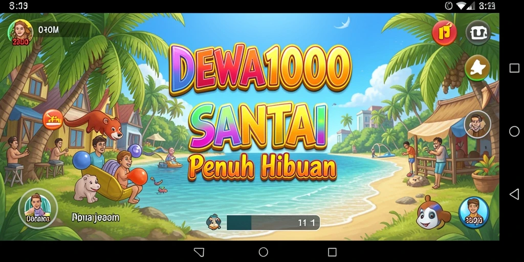 Screenshot gameplay DEWA1000 yang menunjukkan momen seru dalam permainan.