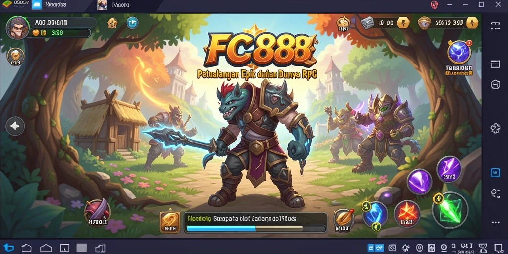 Tampilan screenshot menarik dari gameplay RPG yang intens.