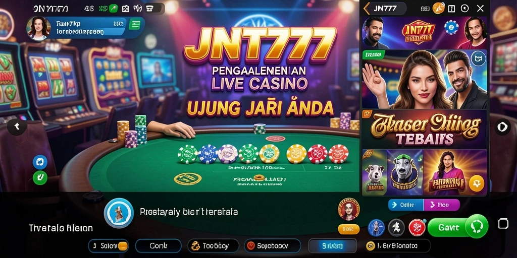Tampilan gameplay yang menarik dari JNT777 dalam Live Casino.