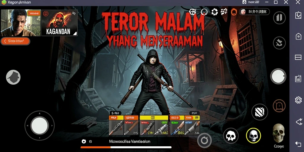 Screenshot KAGANDAN menampilkan suasana mencekam dalam gameplay Horror.