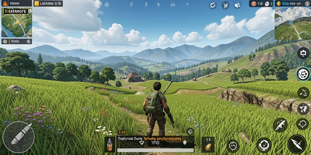 Tampilan gameplay menakjubkan LADANG78 dalam dunia terbuka.