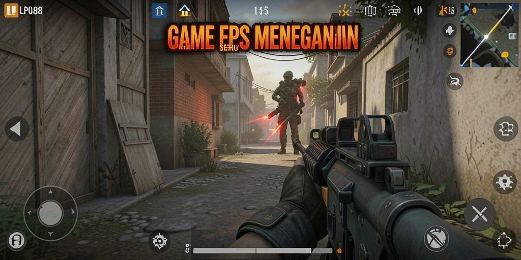 Gameplay LPO88 yang intens dan menegangkan dalam mode FPS.