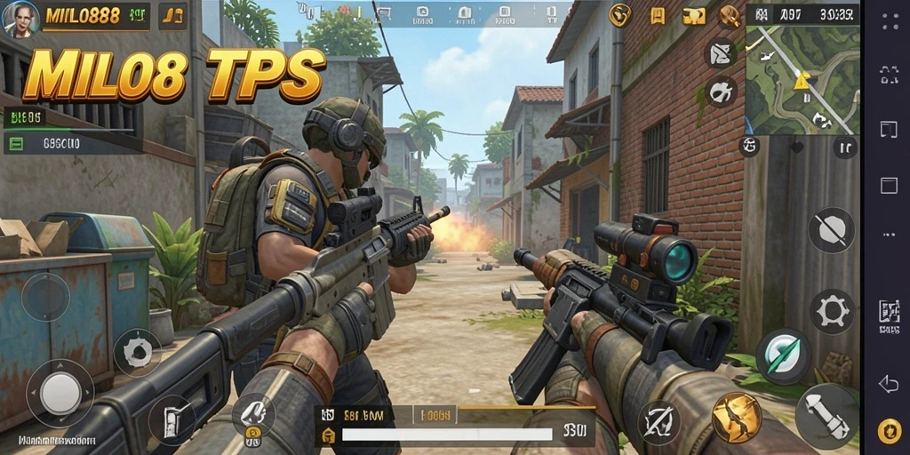 Tangkapan layar utama <strong>MILO88</strong> menunjukkan aksi seru dalam pertempuran TPS.