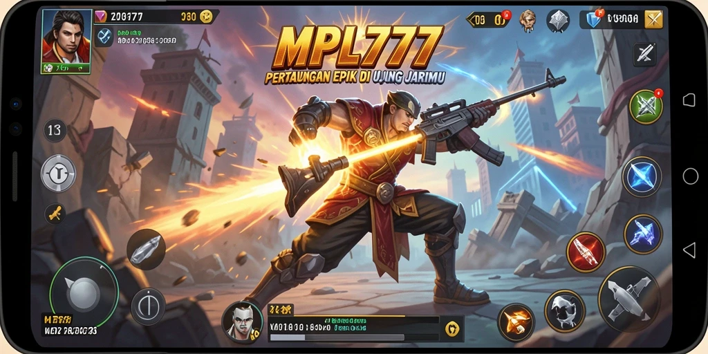 Tampilan gameplay seru dari MPL777 dengan pertarungan karakter yang mendebarkan.