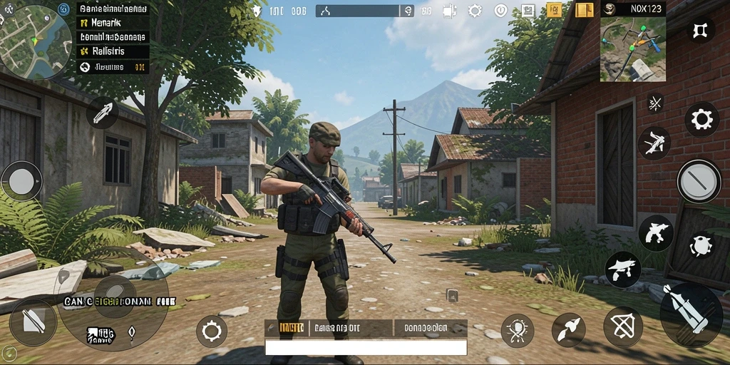 Tampilan gameplay menarik dari NOX123 yang menunjukkan pengalaman simulasi.