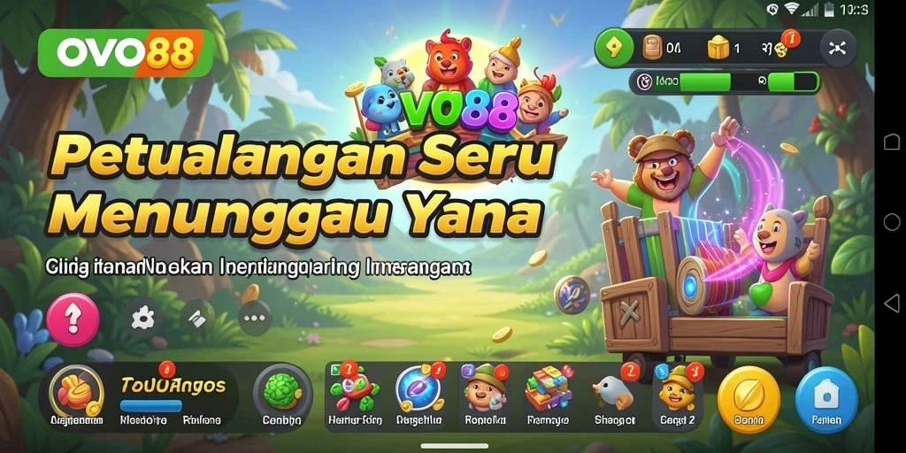 Tampilan gameplay menyenangkan dari OVO88 dalam petualangan seru.