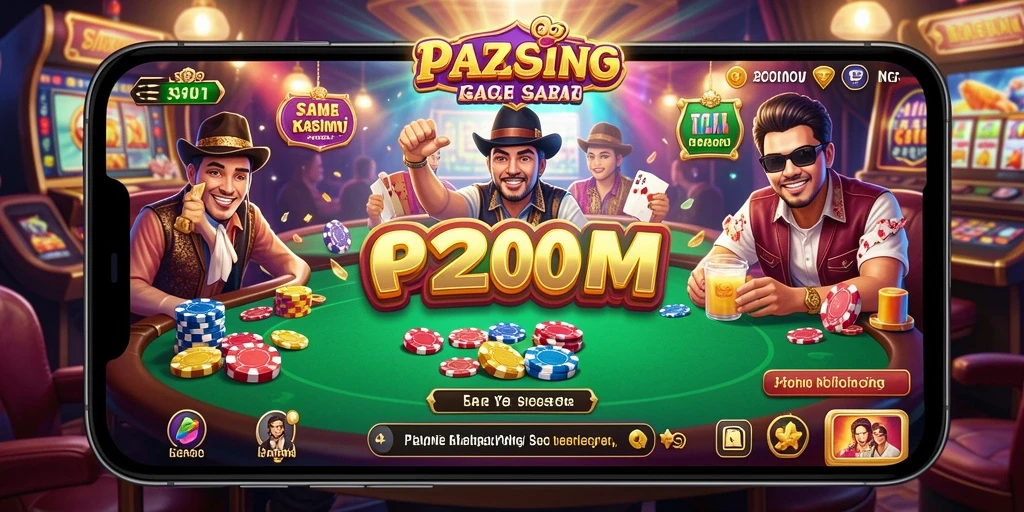 Tampilan gameplay menarik di P200M dengan berbagai pilihan permainan Kasino.