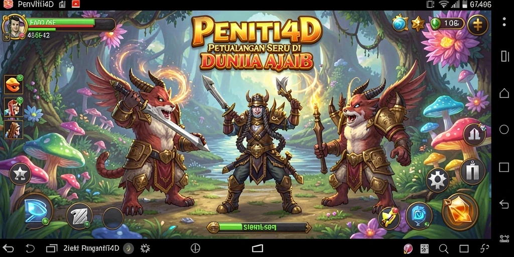 Tampilan gameplay <strong>PENITI4D</strong> yang penuh petualangan di dunia ajaib.