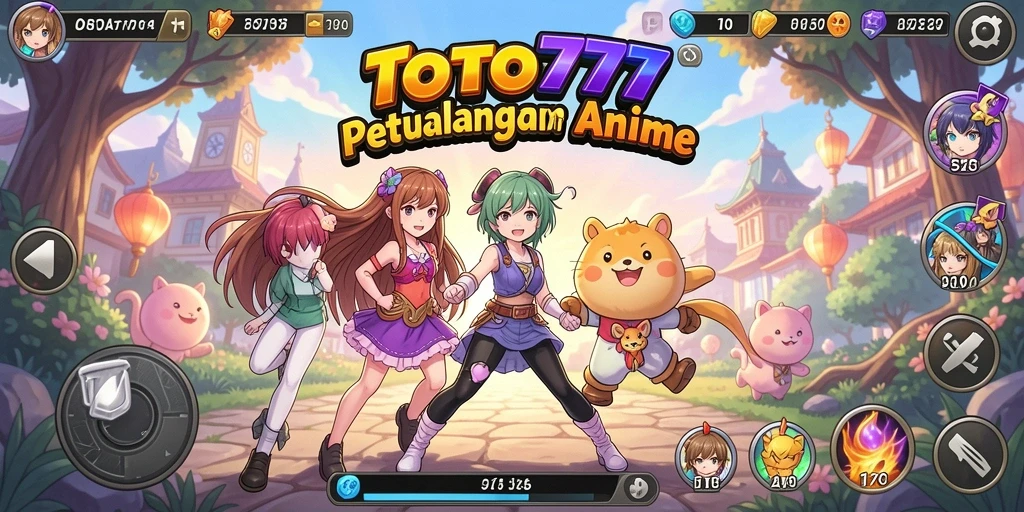Screenshot gameplay TOTO777 menampilkan karakter Anime dalam aksi seru.
