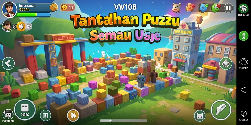 Tampilkan gameplay menarik dari puzzle VW108 dengan variasi level dan tema.