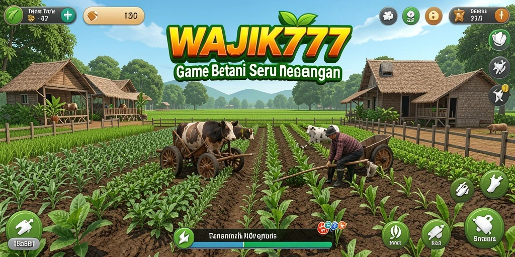 Tampilan gameplay WAJIK777 yang seru saat bercocok tanam.