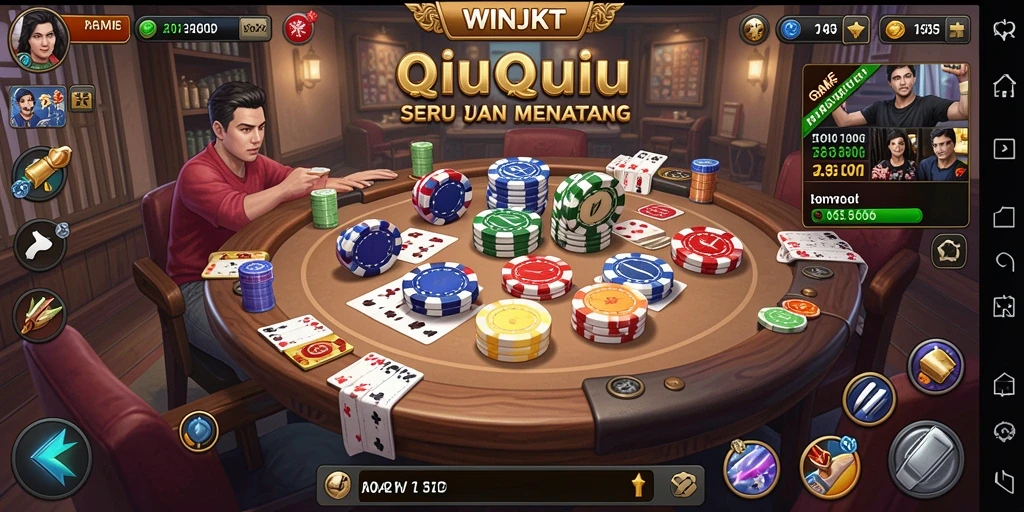 Tampilan gameplay QiuQiu yang menarik di WINJKT.
